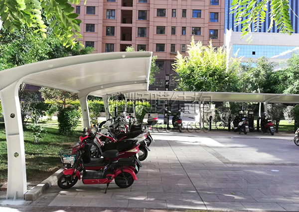 膜結(jié)構(gòu)電動(dòng)車、自行車棚